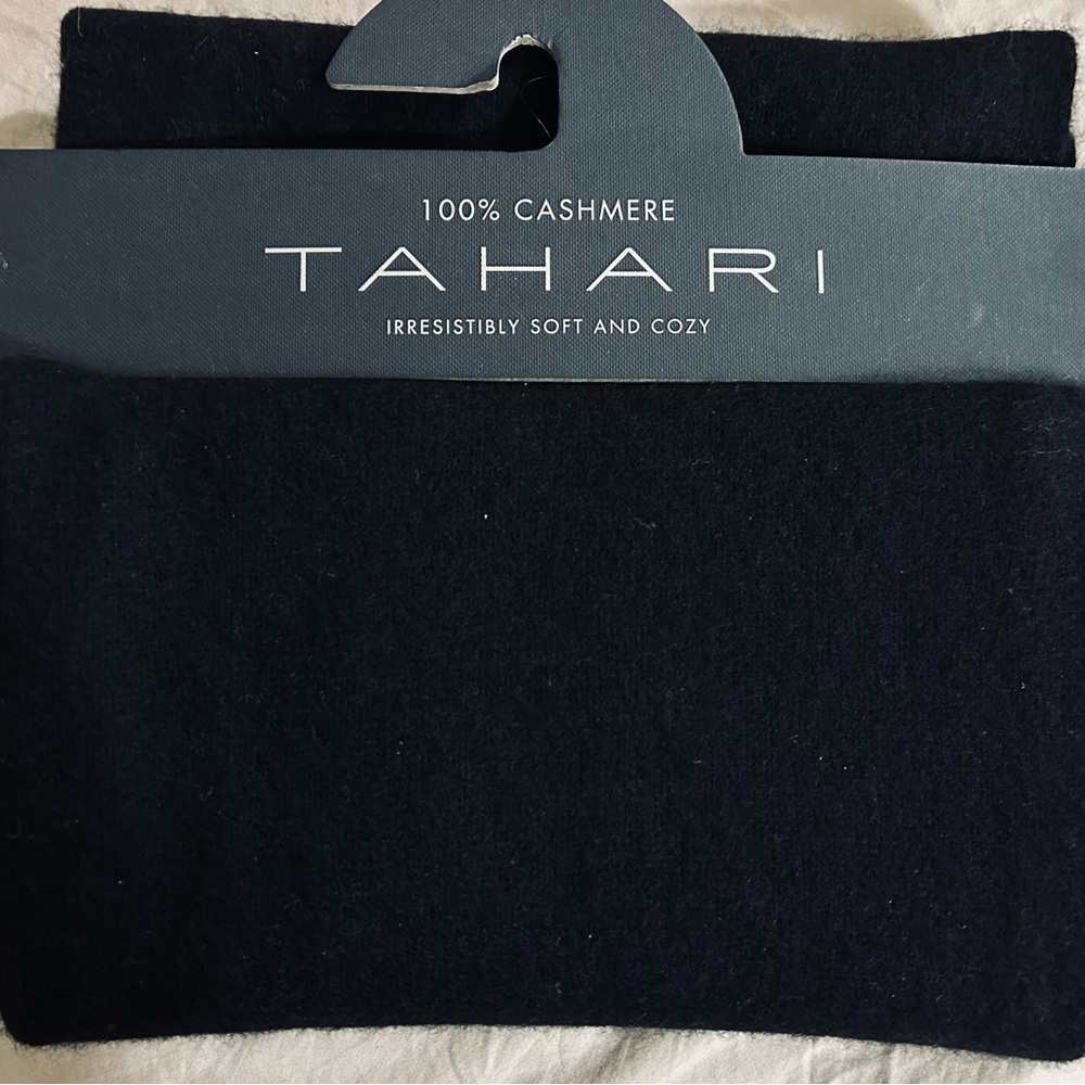 Tahari Black Cashmere Scarf